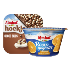 Almhof hoekje of roomyoghurt portie